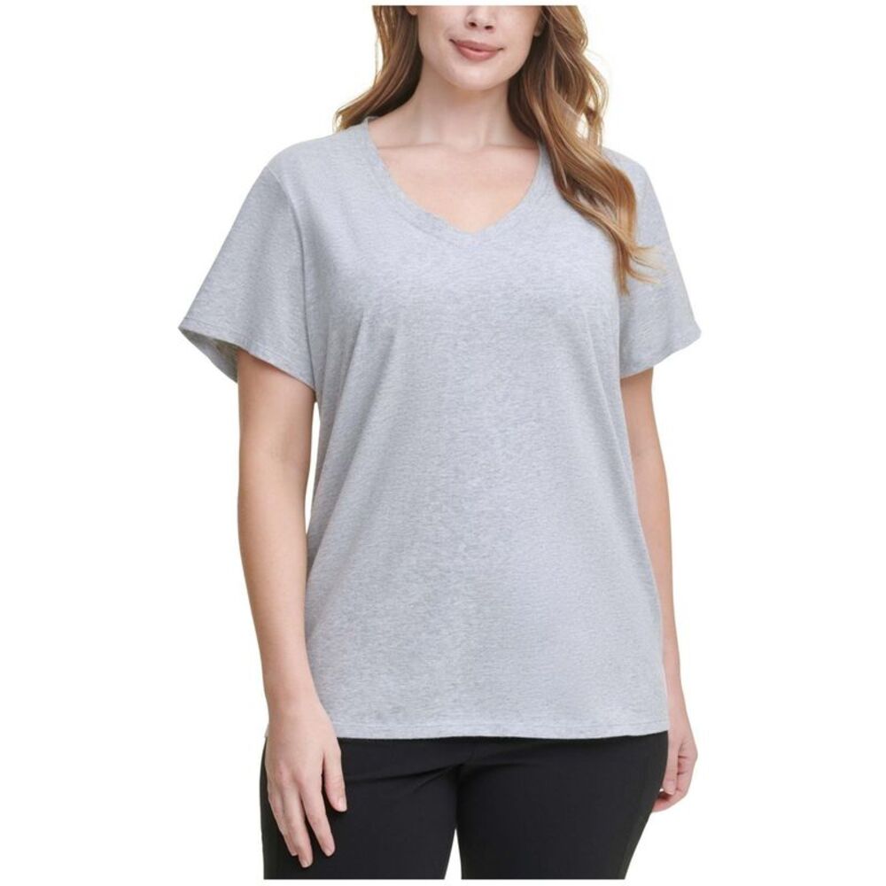 Calvin Klein Womens Logo Patch Basic T-Shirt, , P… - image 1
